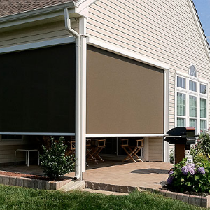 Outdoor shades that make the outdoors more bearable in the summer.